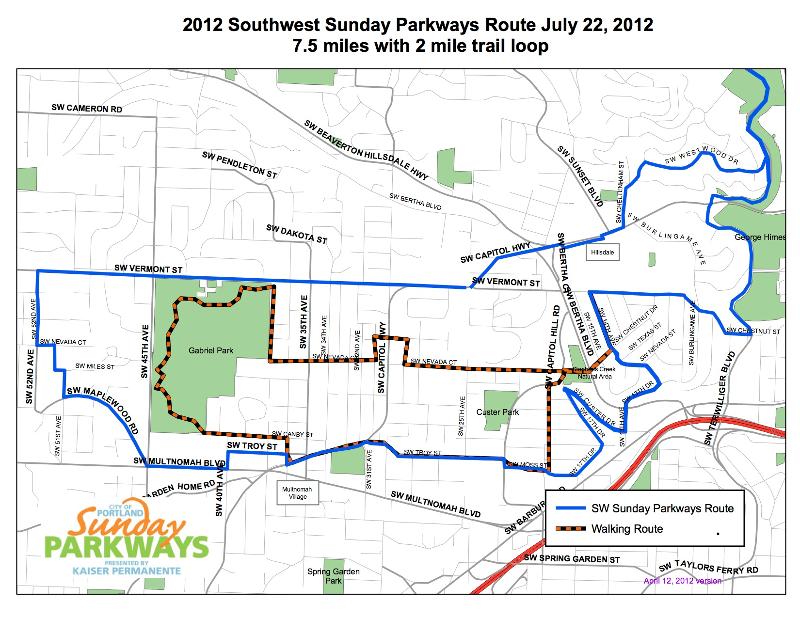 Parkway map