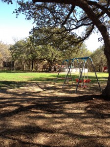 Property with swingset