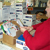 The Care Package Project Packing Boxes and Adding Letters