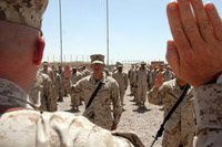 Marines Re-enlisting in Iraq
