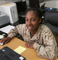 Marine Corps Ops Specialist Shamara Soars Above Expectations