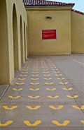 yellow footprints