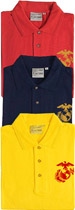 USMC EGA Embroidered Polo Shirt