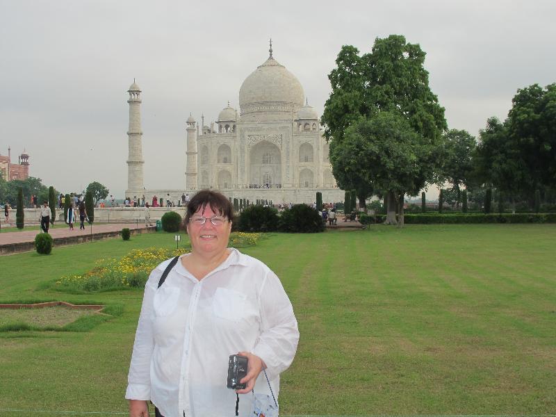 Collins at Taj Mahal