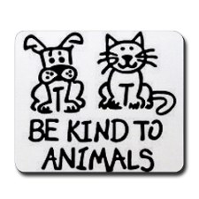 be kind to animals button