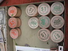 tokens in a cash box