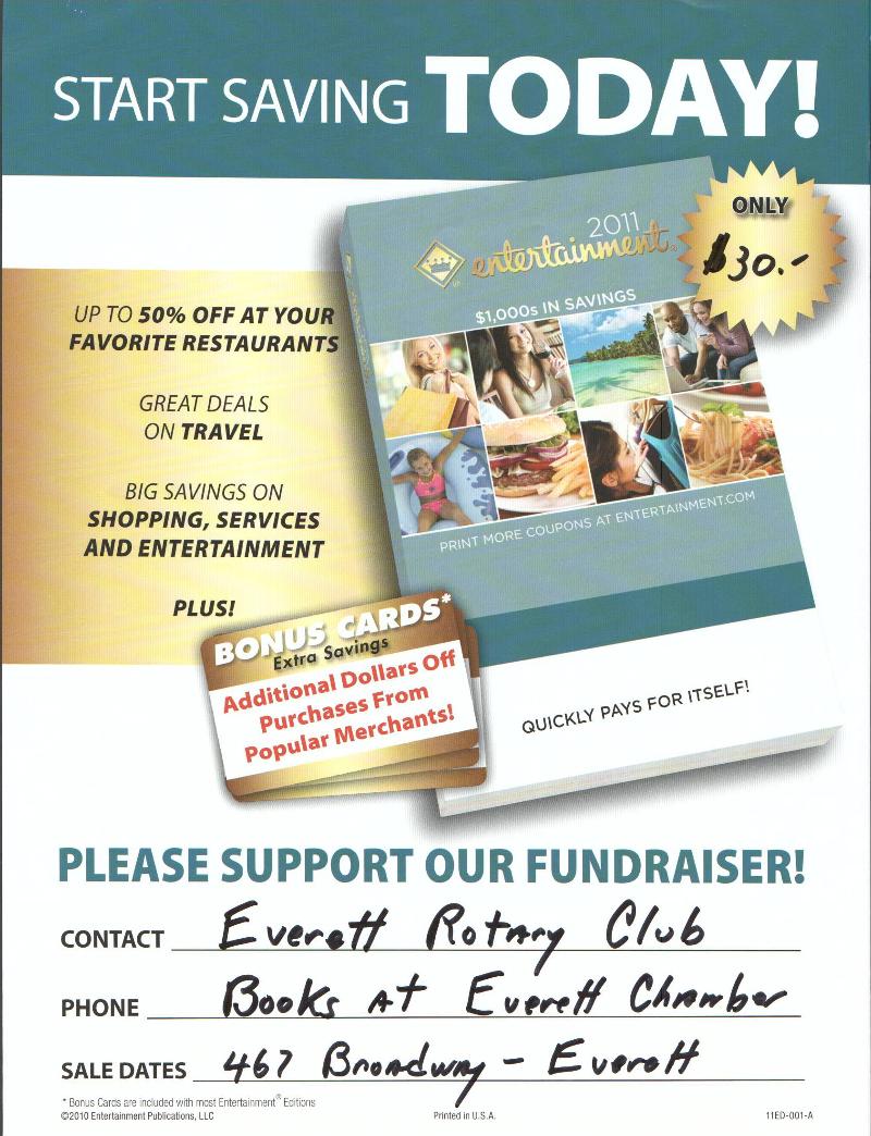 Rotary Club Entertainment Book Flyer - 2010