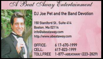 A Beat Away Entertainment - Business Card