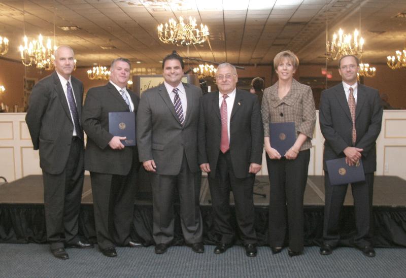 Annual Dinner 2010 - David and Mayor with Recipients