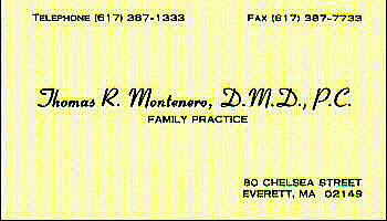 Tom Montenero - Business Card