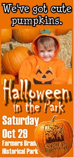 Halloween in the Park Coming October 29