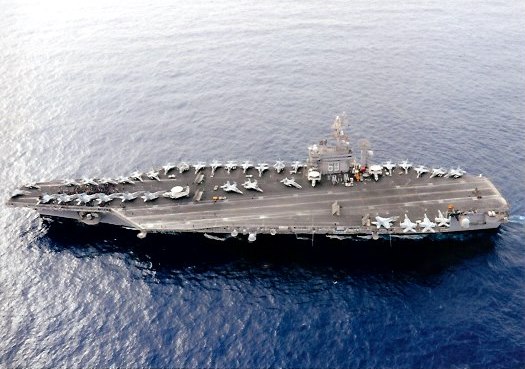 USS DDE aerial view