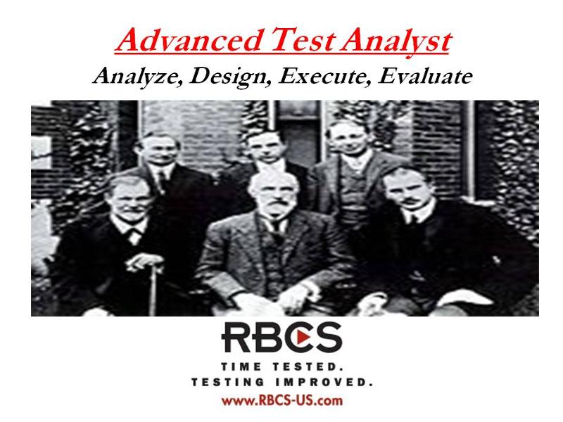 ISTQB Advanced Test Analyst E-Learning 