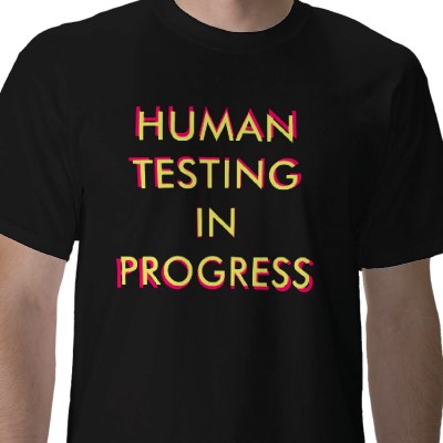 human testing tshirt