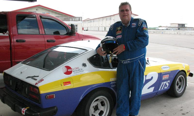 Brian Goldman with race car