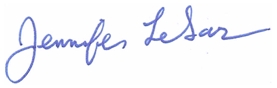 Jennifer LeSar signature