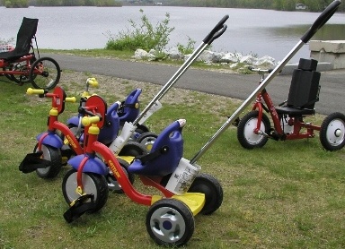 Adapted trikes for little kids