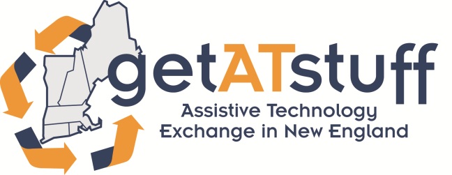 Get A.T. Stuff logo with recycling arrows surrounding the 6 New England states and the words 