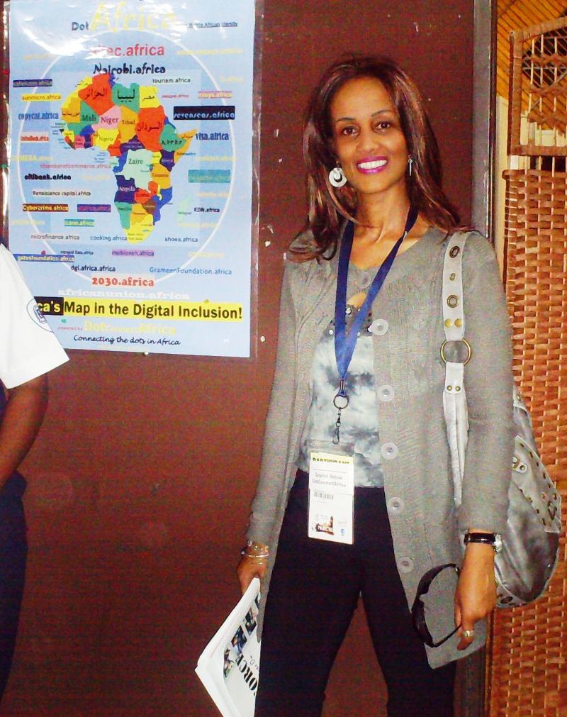Sophia Bekele in Nairobi ICANN