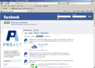 ProAct Facebook screen