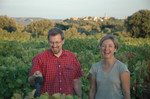 Amy & Matt in vineyard