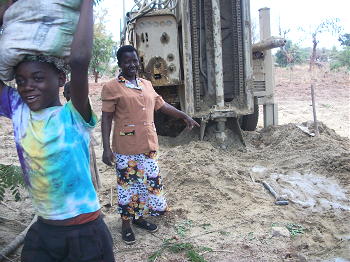 Nester Phiri by Drilling Machine