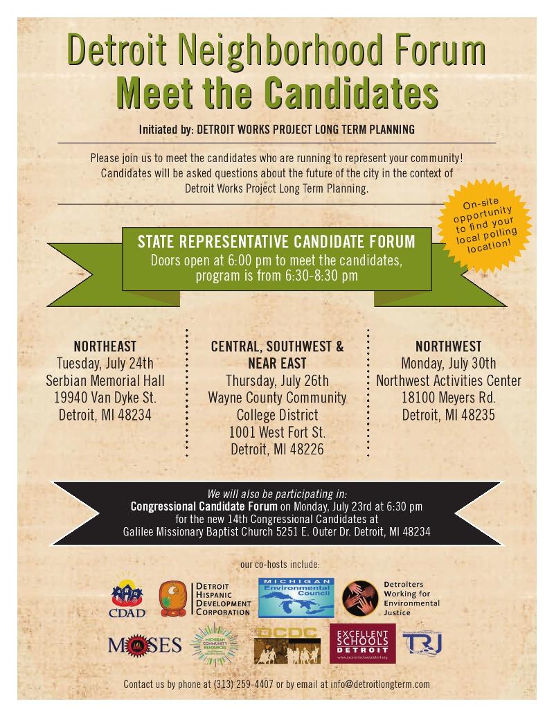 Detroit Works Project - Candidate Forum