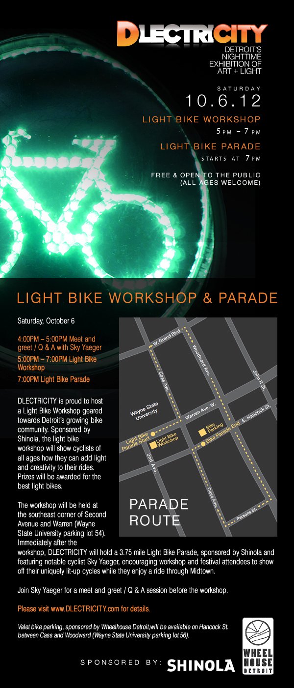 Dlectricity bike flyer