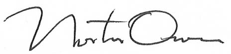 Norton Owen, Director of Preservation signature