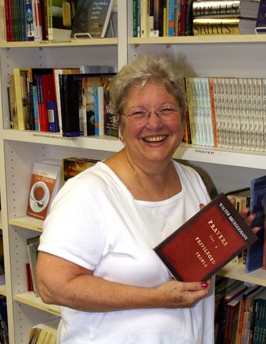 Bookstore manager, Peggy Strelinger