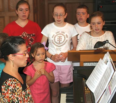 choir practice at CSMSG