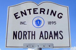 Entering North Adams sign