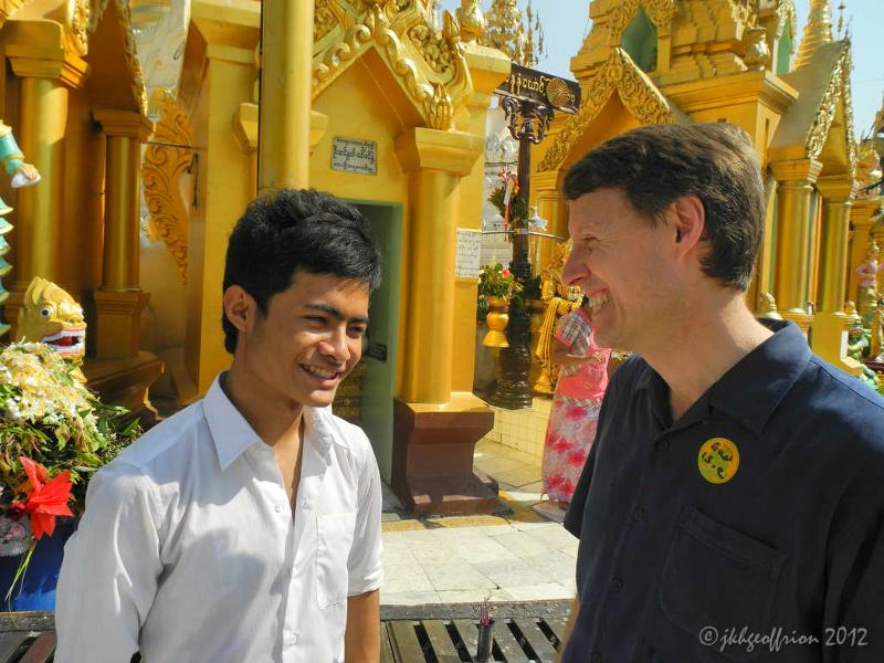 Tim and Htet Naung Myanmar2012