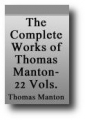 Thomas Manton's 22 Volume Works