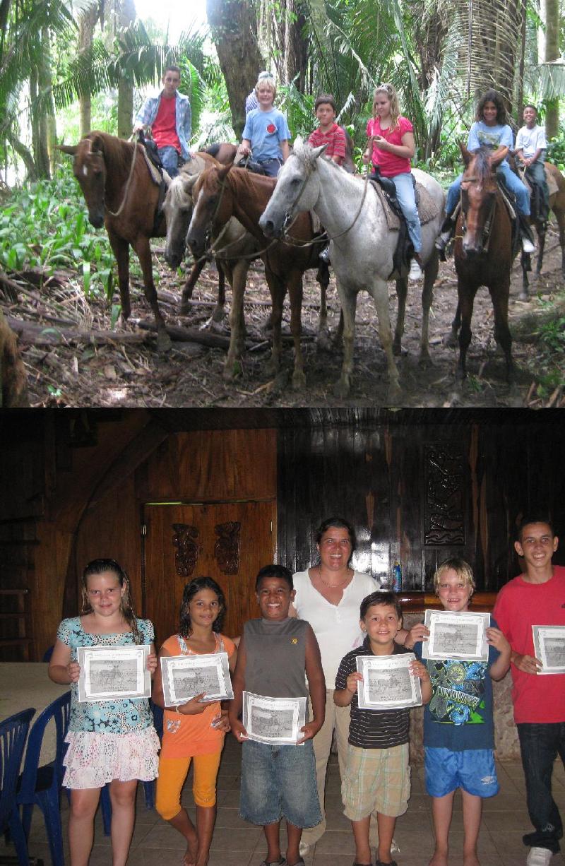 Top : Jungle trail ride  Bottom : Certified Family Horse Camp (Advanced) 