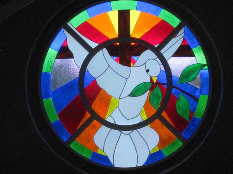 St John's Cathedral stained glass window installed June 2010