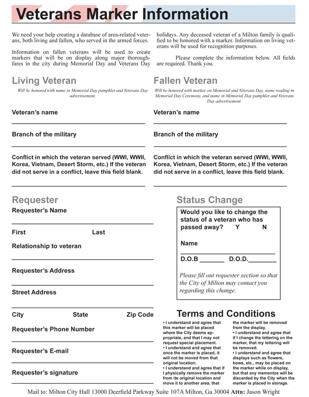 Vets form