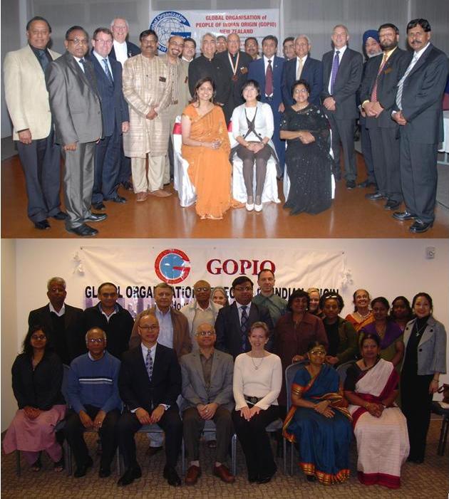 GOPIO New Zealand chapters and GOPIO-Houston teams and dignitaries