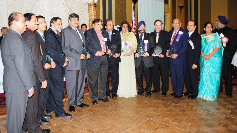 NFIA award recipients with NFIA officials after the award ceremony