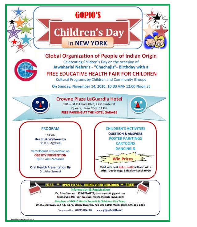 Children's Day Program at the Health Summit