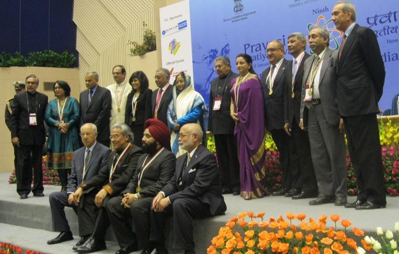 Pravasi Bharatiya Samman Awardees 2011 with President Pratibha Patil