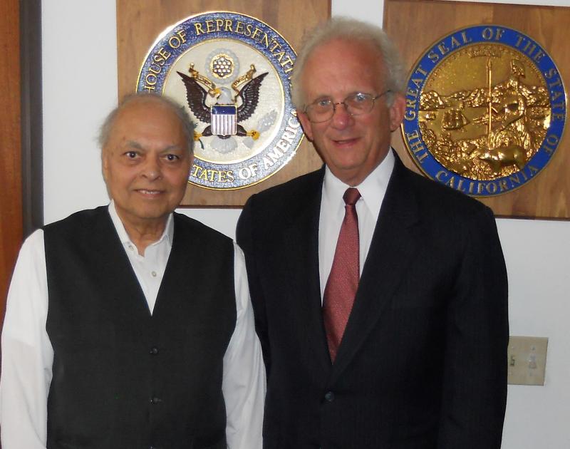GOPIO Chairman Inder singh Meets Congressman Berman on the US tax issue