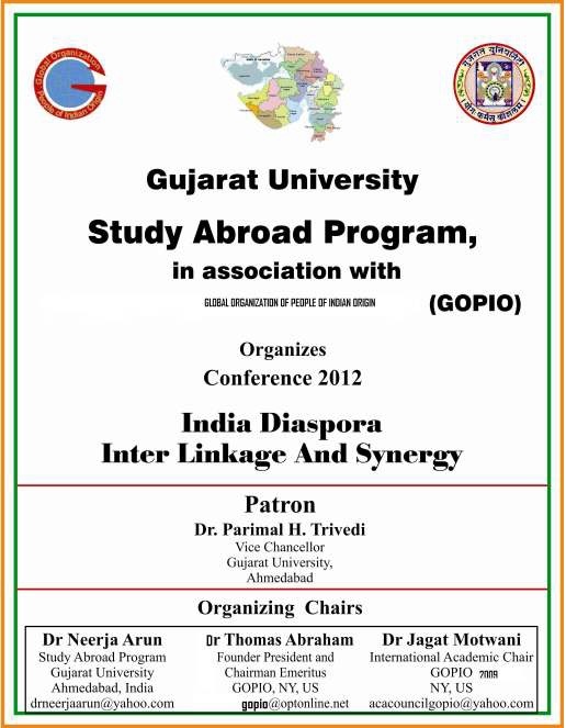 GOPIO and Gujarat University Diaspora Conference