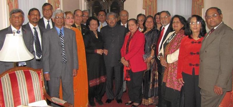 GOPIO delegation meets Minister Vayalar Ravi in New York on August 25th, 2012