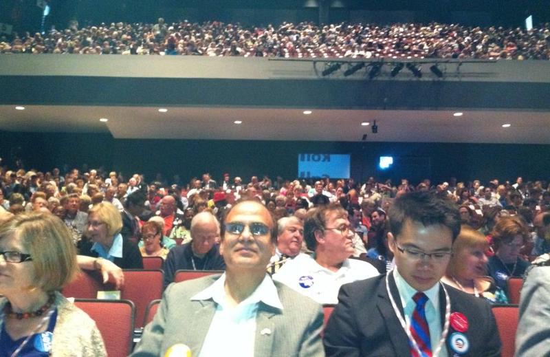Jay Bhandari at Virginia Democratic Convention