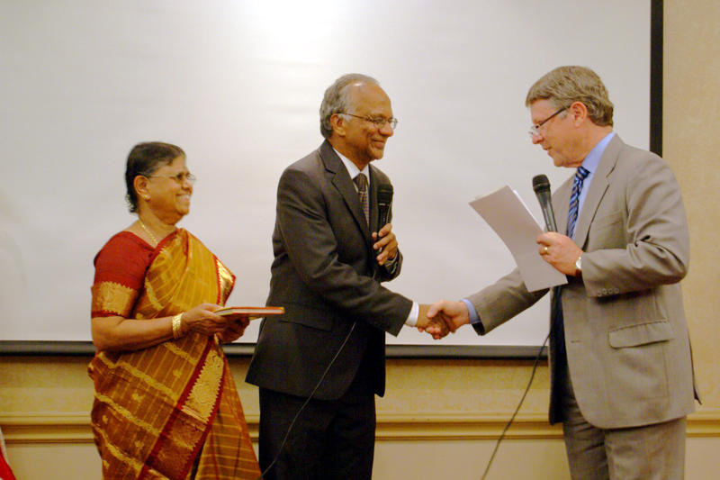 Sam Kannappan after taking oath of office as member of TX Prof. Engineers Board