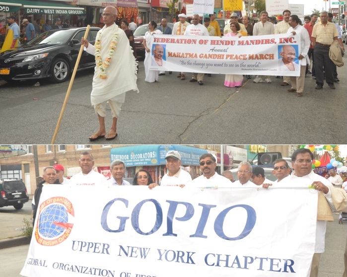GOPIO Upper New York Participating in Gandhi Peace March - Sept. 30, 2012