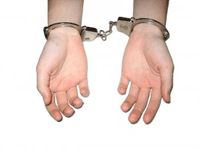 child in handcuffs