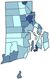 Map of Child Poverty in Rhode Island