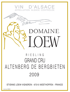 Loew Riesling Altenberg Label